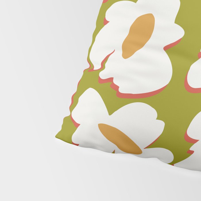 70's retro Bloom Pillow Sham Gallery Image 4