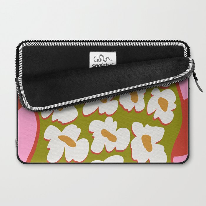 70's retro Bloom Laptop Sleeve Gallery Image 2