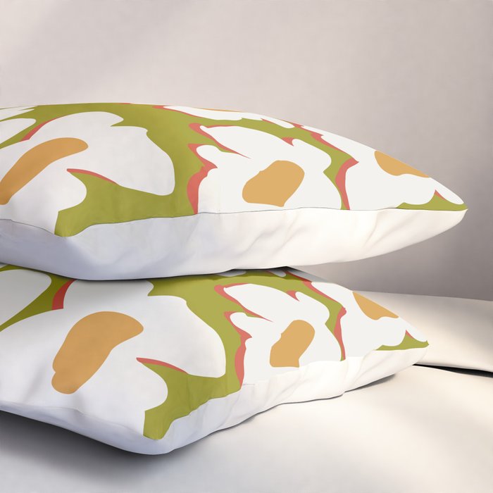 70's retro Bloom Pillow Sham Gallery Image 3