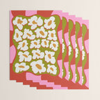 70's retro Bloom Wrapping Paper Gallery Image 3