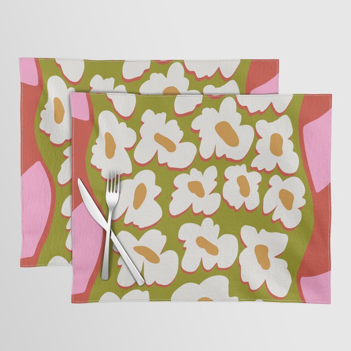 70's retro Bloom Placemat Gallery Image 1