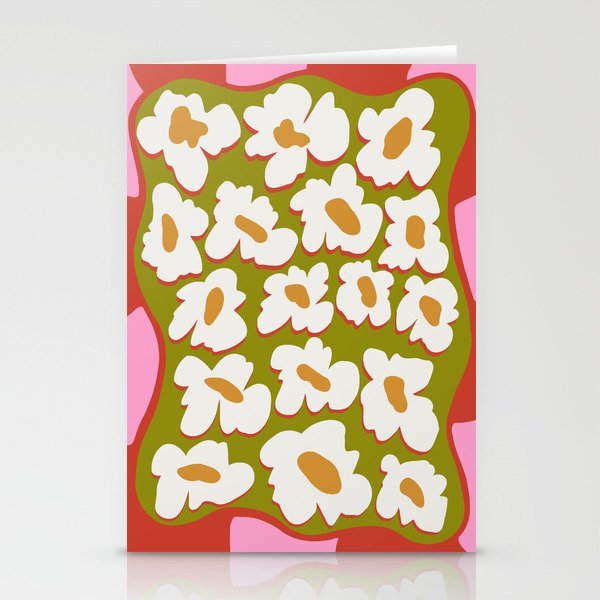 70's retro Bloom Stationery Card Gallery Image 2