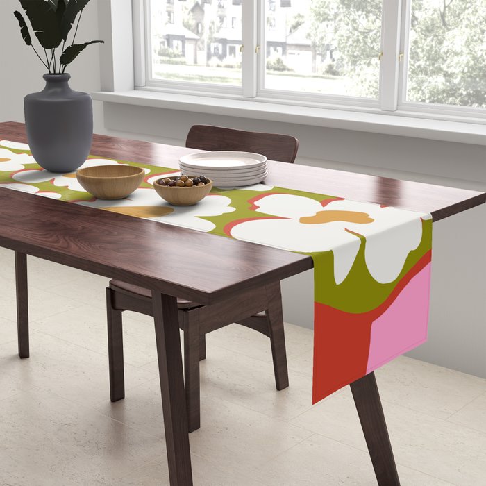 70's retro Bloom Table Runner Gallery Image 2