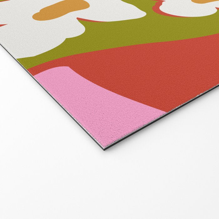 70's retro Bloom Welcome Mat Gallery Image 2