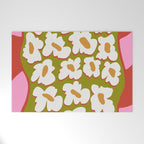 70's retro Bloom Welcome Mat Gallery Image 1