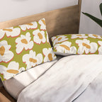 70's retro Bloom Pillow Sham Gallery Image 2