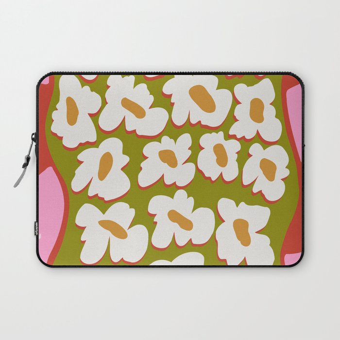 70's retro Bloom Laptop Sleeve Gallery Image 1