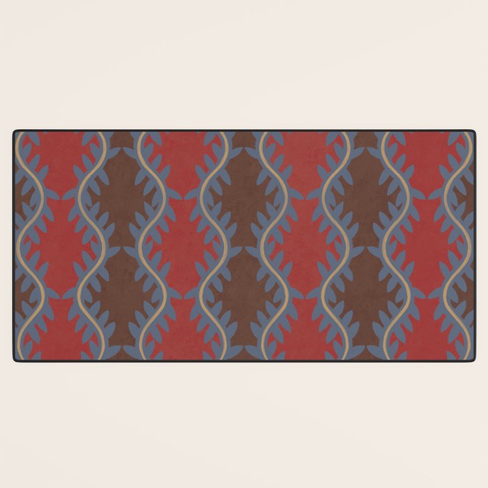 Blue Vines Desk Mat Gallery Image 3