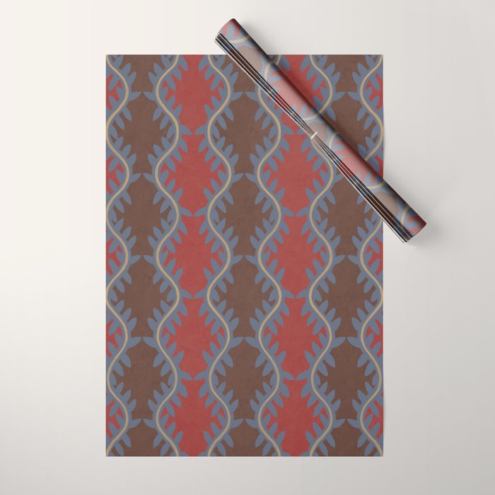 Blue Vines Wrapping Paper Gallery Image 1