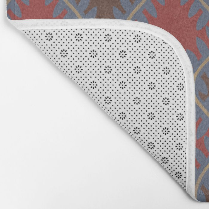 Blue Vines Bath Mat Gallery Image 2