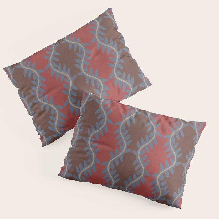 Blue Vines Pillow Sham Gallery Image 3
