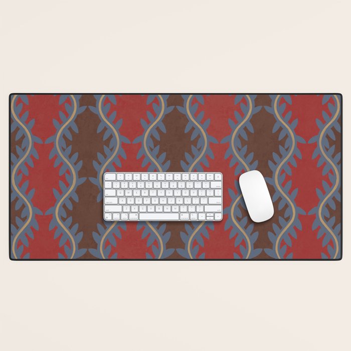 Blue Vines Desk Mat Gallery Image 1
