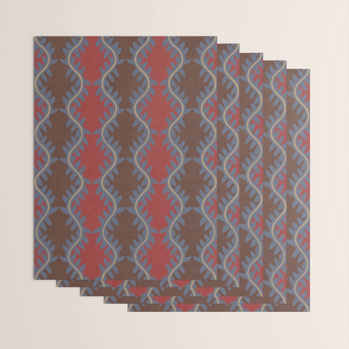 Blue Vines Wrapping Paper Gallery Image 3