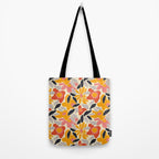 Abstract vintage flower art pattern Tote Bag Gallery Image 2