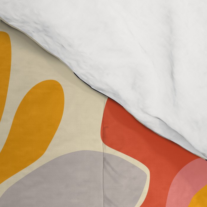 Abstract vintage flower art pattern Comforter Gallery Image 4