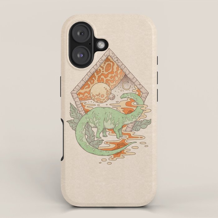 Aeon Archway: Apatosaurus | Dinosaur Science Fiction Art iPhone Case Gallery Image 1