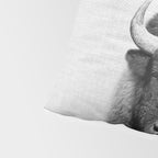 Buffalo - Black & White Pillow Sham Gallery Image 4