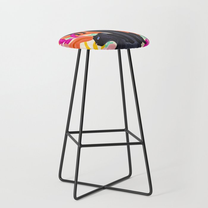 Black Panthers in Exotic Garden Stool Gallery Image 1
