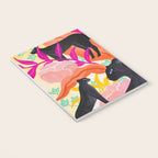 Black Panthers in Exotic Garden Notebook Gallery Image 3