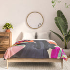 Black Panthers in Exotic Garden Comforter Gallery Image 3