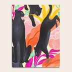 Black Panthers in Exotic Garden Notebook Gallery Image 4