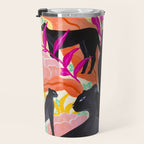 Black Panthers in Exotic Garden Travel Mug Gallery Image 3