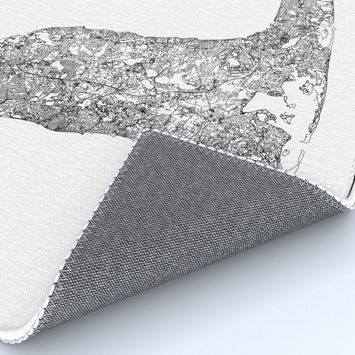 Cape Cod White Map Rug Gallery Image 4