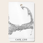 Cape Cod White Map Cutting Board Gallery Image 1