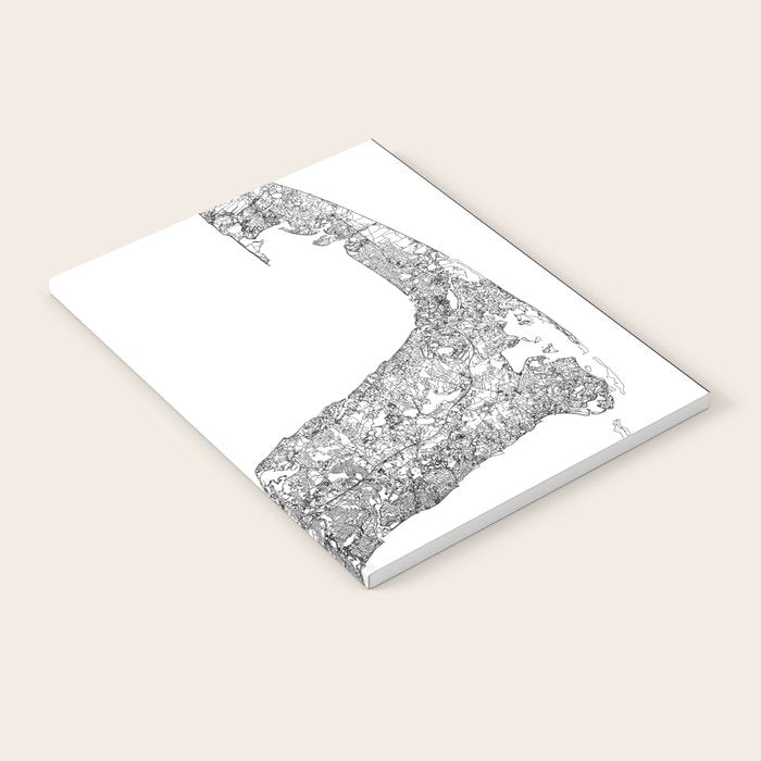 Cape Cod White Map Notebook Gallery Image 2