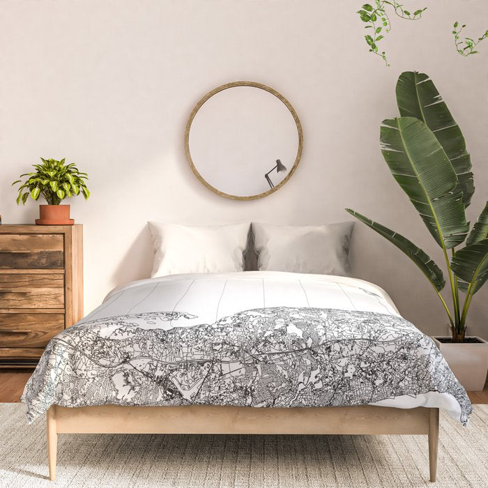 Cape Cod White Map Comforter Gallery Image 3