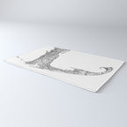 Cape Cod White Map Rug Gallery Image 3