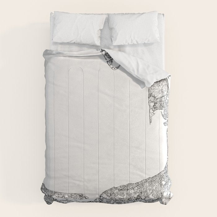 Cape Cod White Map Comforter Gallery Image 6