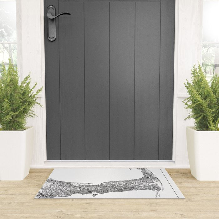 Cape Cod White Map Welcome Mat Gallery Image 3