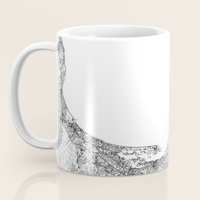 Cape Cod White Map Coffee Mug Gallery Image 3