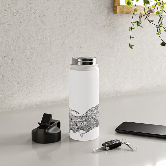 Cape Cod White Map Water Bottle Gallery Image 4