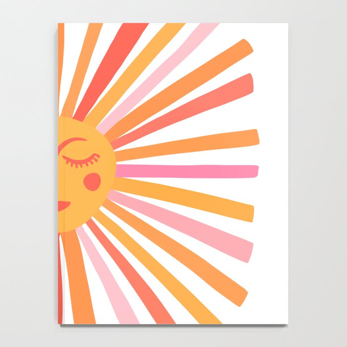 Retro Sunshine â Pink & Peach Notebook Gallery Image 4