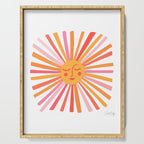 Retro Sunshine â Pink & Peach Serving Tray Gallery Image 1