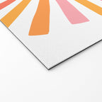 Retro Sunshine â Pink & Peach Welcome Mat Gallery Image 2