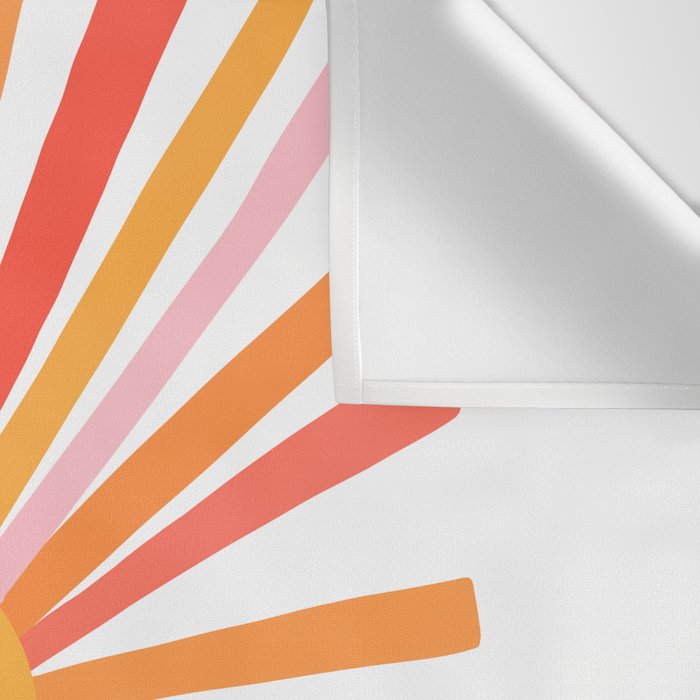 Retro Sunshine â Pink & Peach Wall Tapestry Gallery Image 3