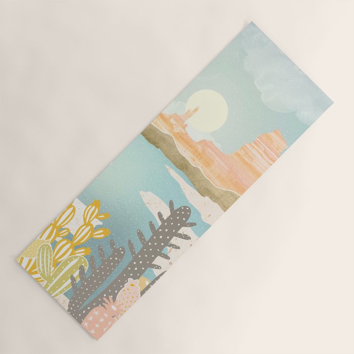 Retro Desert Oasis Yoga Mat Gallery Image 1
