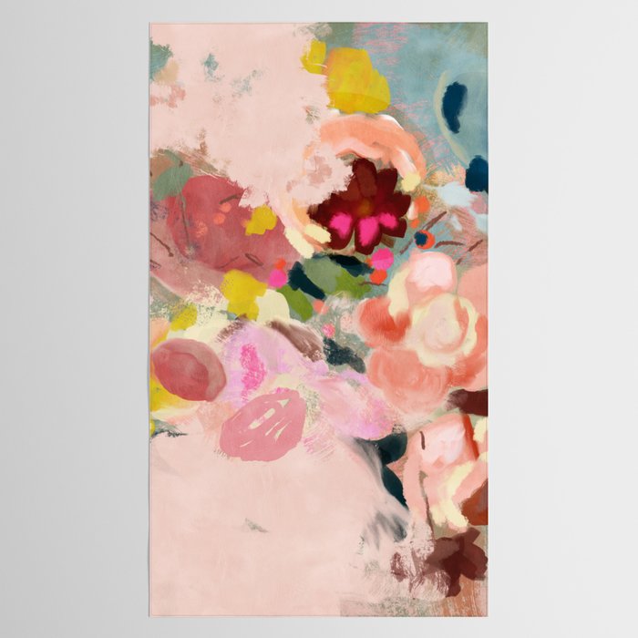 breakfast in my garden abstract art Tablecloth Gallery Image 2