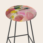 breakfast in my garden abstract art Stool Gallery Image 2