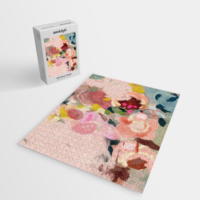 breakfast in my garden abstract art Jigsaw Puzzle Gallery Image 2