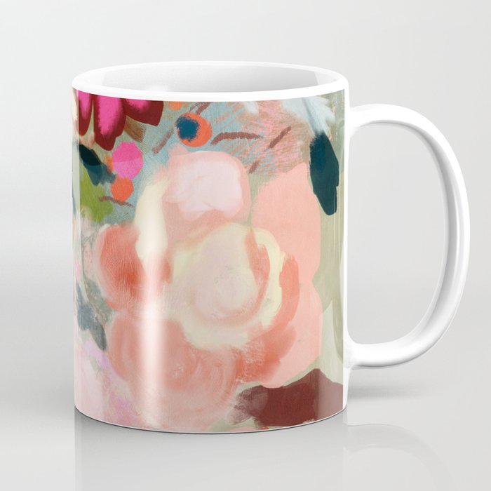 breakfast in my garden abstract art Coffee Mug Gallery Image 1