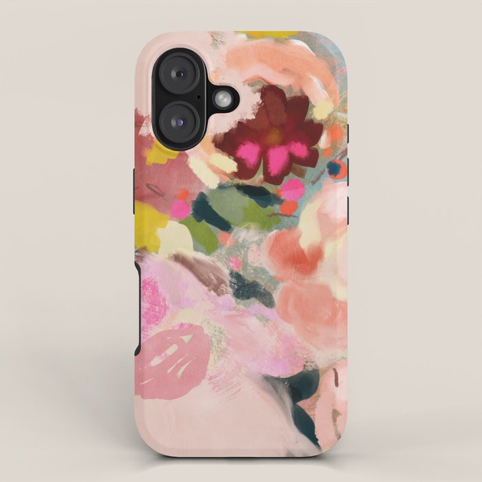 breakfast in my garden abstract art iPhone Case Gallery Image 1
