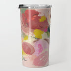 breakfast in my garden abstract art Travel Mug Gallery Image 3