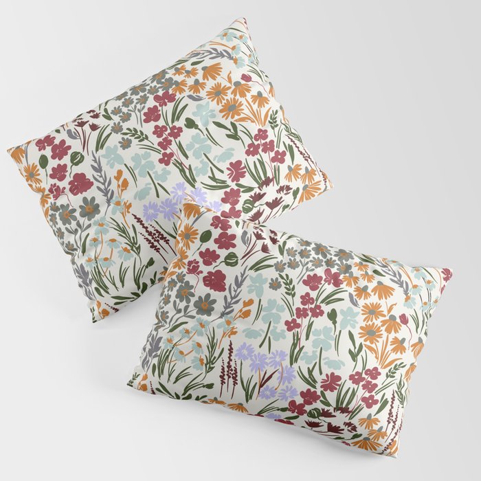 Spring flowery meadow 02 Pillow Sham Gallery Image 1