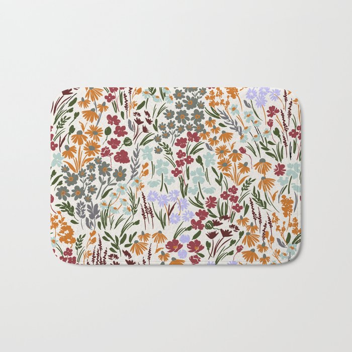 Spring flowery meadow 02 Bath Mat Gallery Image 1