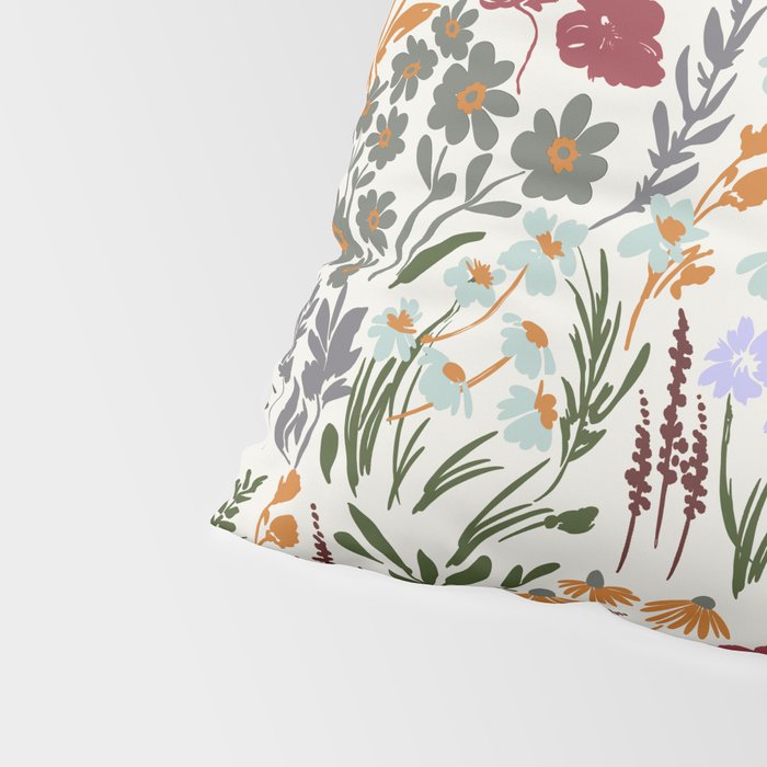 Spring flowery meadow 02 Pillow Sham Gallery Image 4