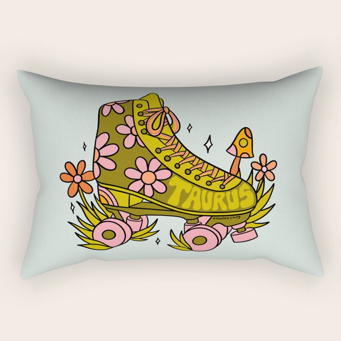 Taurus Roller Skate Rectangular Pillow Gallery Image 1